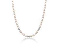 Collana Miluna Donna COLLANE PERLE BOULE E FANTASIA in Oro bianco Perla PCL6111